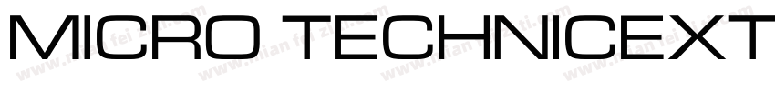 Micro TechnicExt Regular字体转换
